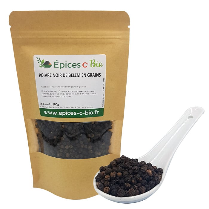 Poivre noir de Belem en grains Anti-Gaspi - Épices C' Bio